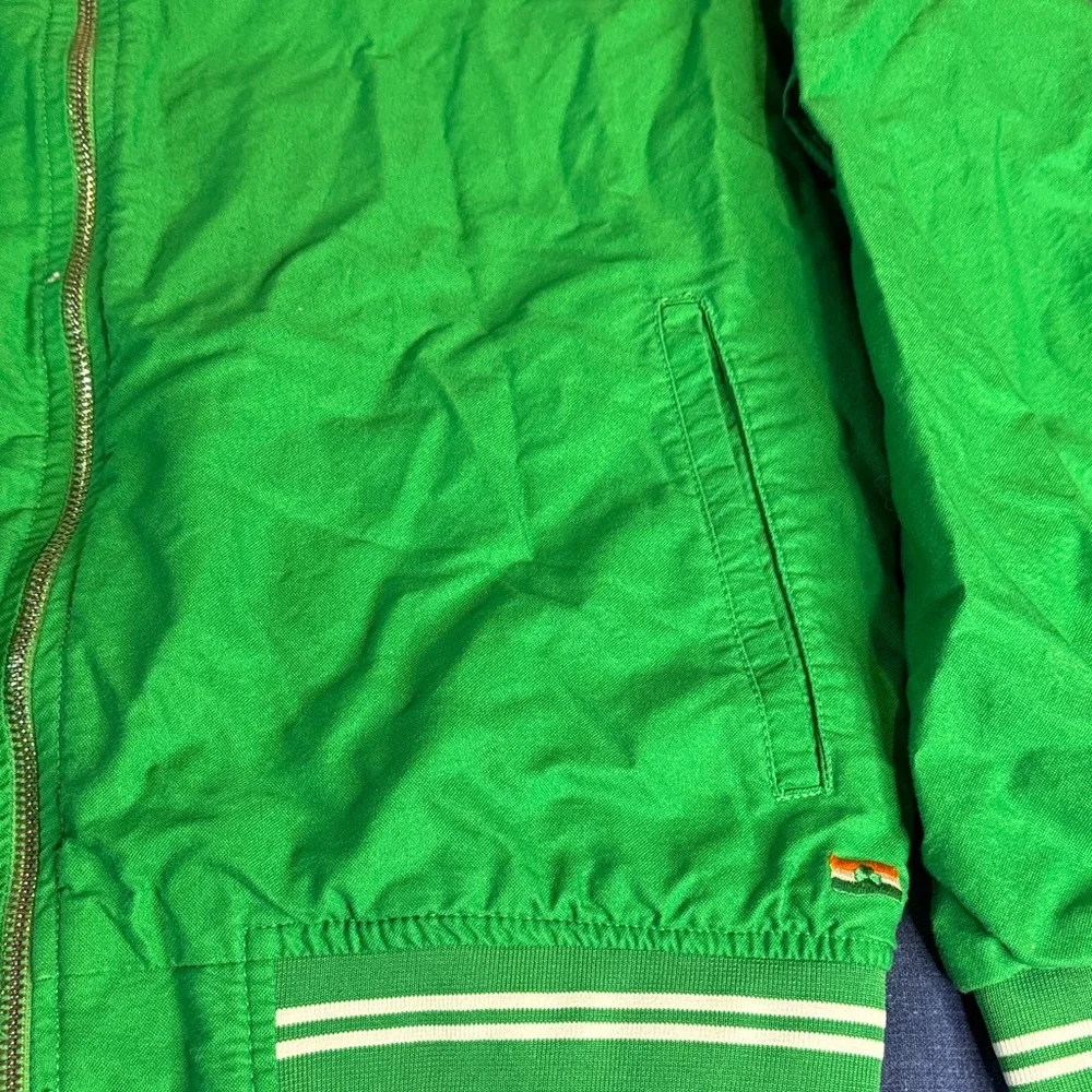 Denim & Flower Green Bomber Jacket - Picture 3 of 6